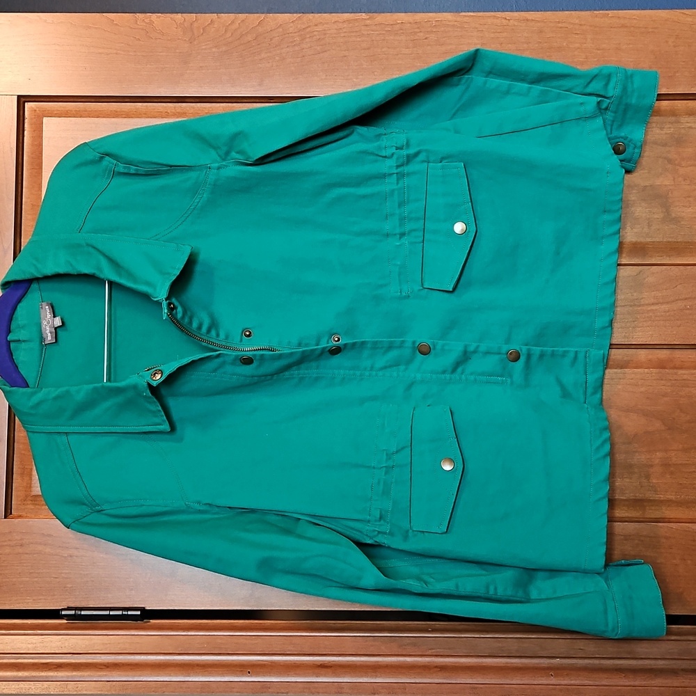 Market & Spruce Green Utility Jacket - Picture 2 of 6